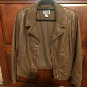 Chelsea28 Brown Leather Jacket